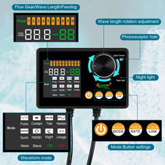 Hygger Generador de Olas Inteligente con boquilla rotatoria para dirección de flujo.