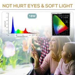 Hygger LED para acuario – luz diurna 6500K: realce de colores de plantas y peces durante el día.