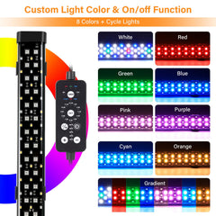 Luz hygger acuario ciclo natural 24/7 para iluminación suave.