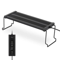 Lámpara hygger para acuario 24/7 muestra iluminación estable y colores vivos.