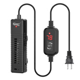 Hygger Nano calentador sumergible con pantalla digital para acuarios pequeños.