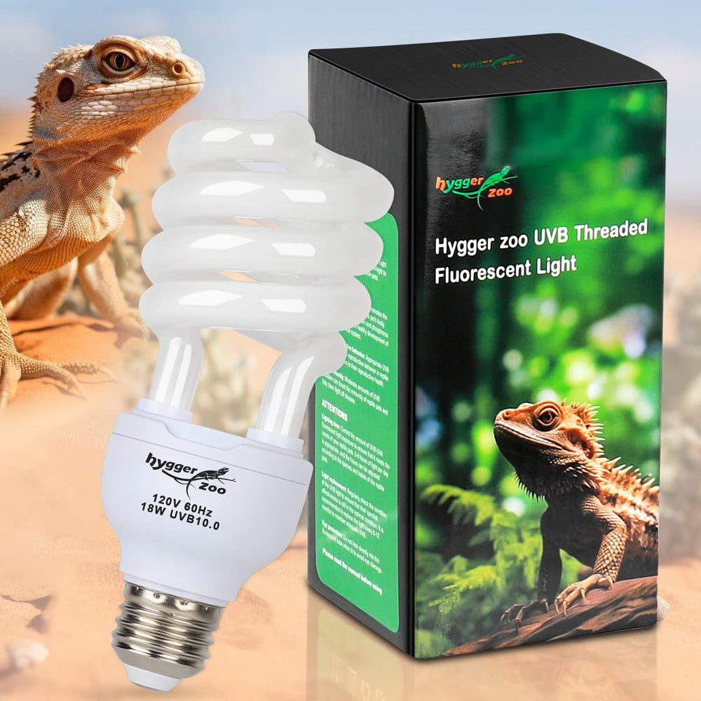 Lámpara Hygger Zoo UVB 18W ofrece luz natural para reptiles en casa