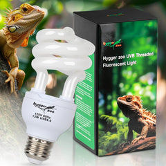 Hygger Zoo lampara UVB 5.0 para reptiles: emisión estable de UVA/UVB para crecimiento.