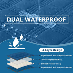 Protección para sofá hyha, funda impermeable para muebles y mascotas.