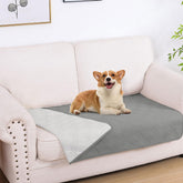 Manta impermeable hyha para perro gris protege el sofá y evita manchas.