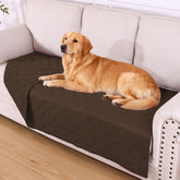 hyha manta-impermeable para perros vista doblada; protege muebles y mantiene la limpieza.