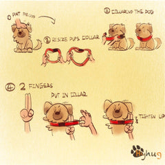 Collar Hyhug de nylon resistente para uso diario, mantiene color intenso tras sol y lluvia.