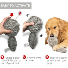 Hyper Pet Doggie Tail cubierta de peluche suave para juego prolongado.