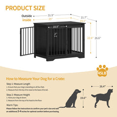 Hzuaneri caja-perro-doble-puerta facilita acceso cómodo en casa