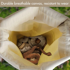 La IC ICLOVER bolsa reptiles transporte con apertura sellada para traslado seguro.