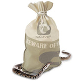 La IC ICLOVER bolsa serpiente cordón frontal facilita transporte seguro.