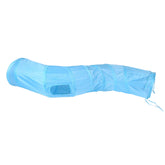 iCAGY túnel para gatos, 47 pulgadas, azul, ideal para juego activo en interiores.