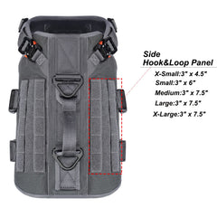 Panel Velcro para identificación ICEFANG GN3 en tono gris lobo.