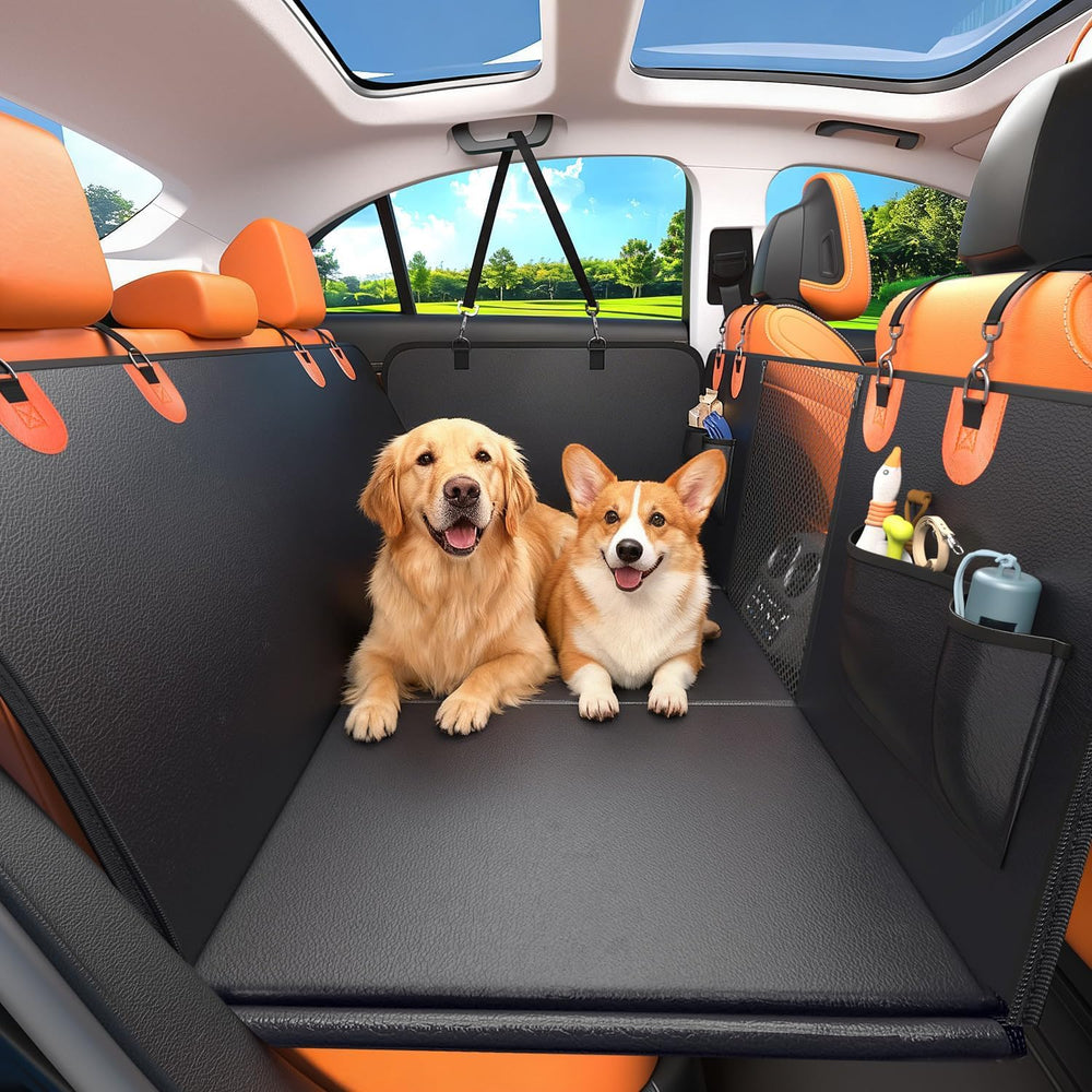 IceFun hamaca-perro-coche-base-duro, mayor espacio para estirar durante viajes.