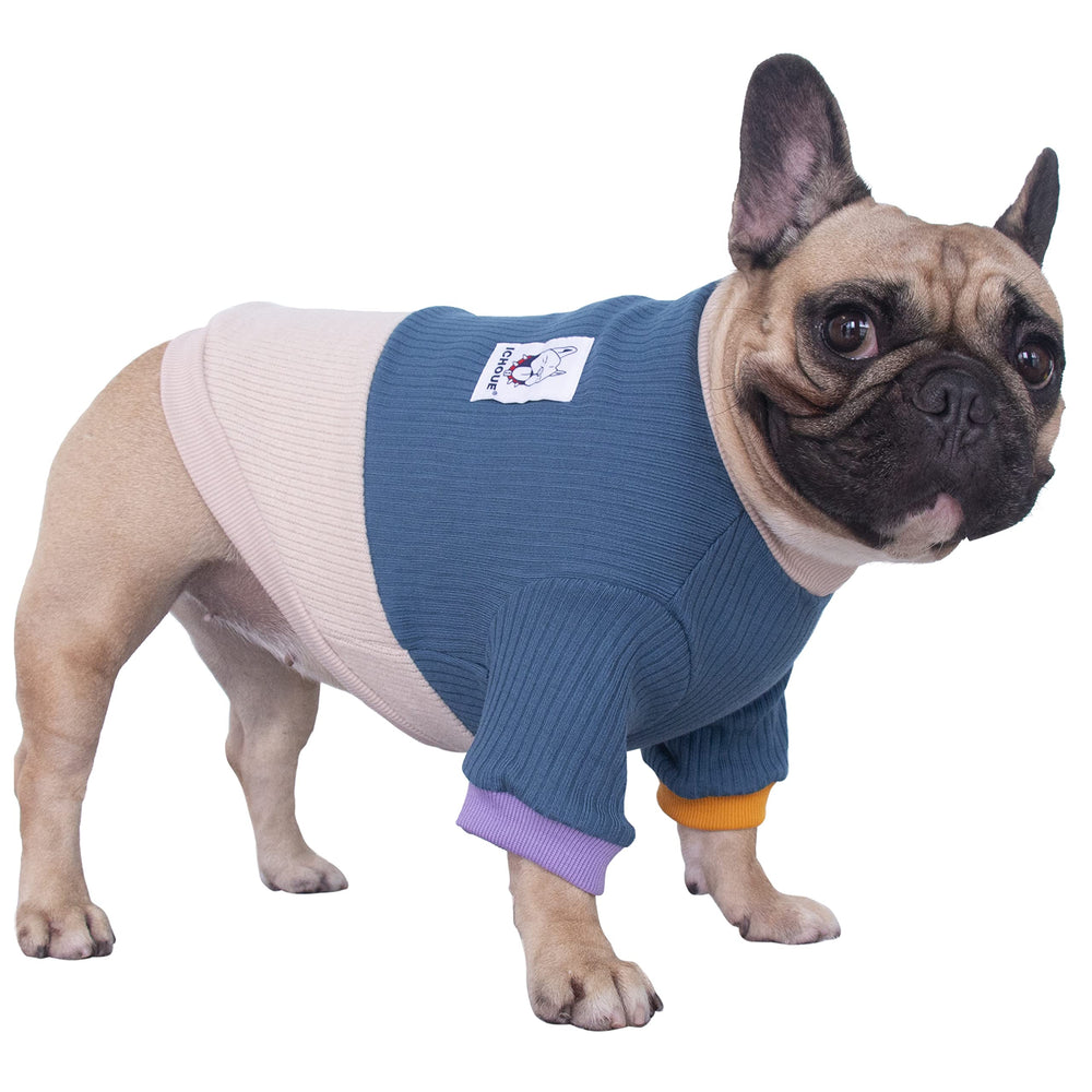 iChoue sudadera color block frente, ideal para paseos en clima frío