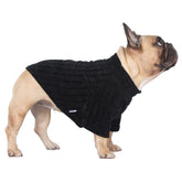 iChoue sudadera para perro con cuello alto, ideal para paseos fríos.