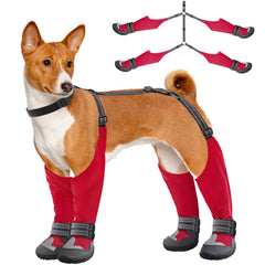 Idepet botas para perro de talla alta con tirantes ajustables para un ajuste cómodo