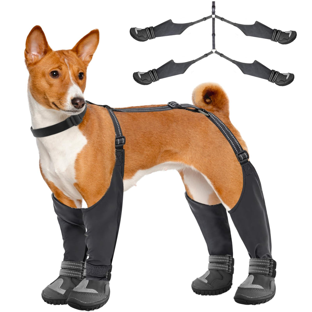 Idepet botas suspensor para perros con tallas ajustables para un ajuste cómodo.