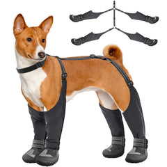 Idepet botas suspensor para perros con tallas ajustables para un ajuste cómodo.