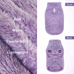 Idepet chaleco fleece con bolsillo, lleva snacks o documentos
