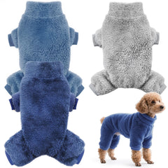 Idepet pijama para perro terciopelo, textura suave y agradable.