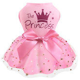 Idepet vestido princesa con falda de tul, ideal para fotos y fiestas con tu mascota.