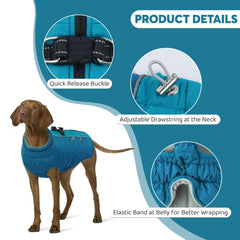 IDOMIK abrigo impermeable con reflectores para mayor visibilidad nocturna