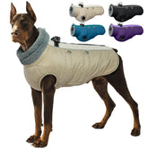 IDOMIK abrigo para perro cálido con arnés impermeable, ideal para paseos invernales