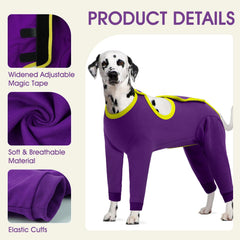 IDOMIK bodysuit quirúrgico para perros, enfoque en libertad de movimiento
