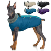 IDOMIK capa-perro-calor-con-arnes, vista frontal, ideal para paseos cómodos.