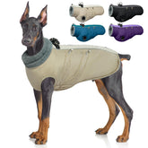 IDOMIK capa-perro invierno con arnés para paseos seguros