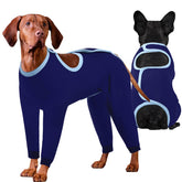 IDOMIK traje de recuperación para perros frente: protege la piel y permite movilidad.