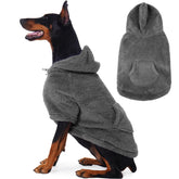 IDOMIK sudadera para perro felpuda con capucha, ideal para paseos cálidos