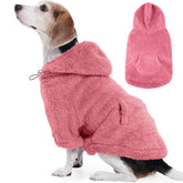 IDOMIK sudadera para perro con capucha ajustable en felpa cálida para paseos al exterior