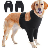 IDOMIK traje recuperación para perro, manga-pierna-frontal que protege la patita.