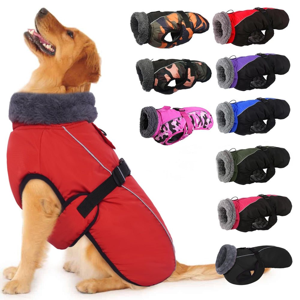 IECOii abrigo extra caliente para perro, vista de torso para mantenerlo cálido.