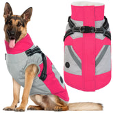 IECOii chaqueta impermeable para perro con arnés, talla xxlarge, protege contra lluvia y viento.
