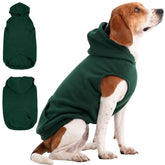 IECOii Dog Hoodie frente: calor suave para paseos diarios.