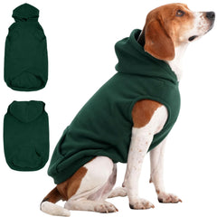 IECOii Dog Hoodie frente: calor suave para paseos diarios.