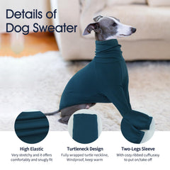 IECOii galgo suéter cuello alto: protección extra para el cuello.