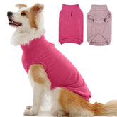 IECOii pullover para perros 2xl rosa rojizo frente, perfecto para paseos fríos