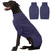 IECOii sudadera para perros 4XL azul, vista frontal, ideal para abrigar en invierno.
