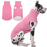 IECOii sudadera 4XL para perro rosa, frente; ideal para paseos fríos