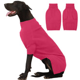 IECOii sudadera para perro grande 4XL, frontal en rosa, cálido y cómodo