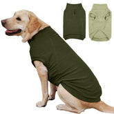 IECOii sudadera para perro grande en verde claro, ideal para paseos fríos.