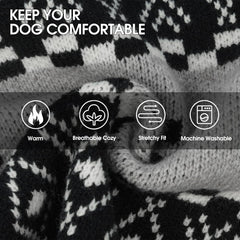 IECOii sudadera XL para perro grande, primer plano de tejido denso, cálido y transpirable.