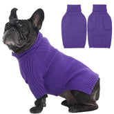 IECOii sudadera para perro mediano con cuello alto y manga, ideal para paseos fríos.
