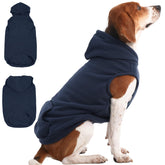 IECOii sudadera para perro mediano, frente visible, calidez suave para paseos.