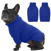 IECOii suéter para perros medianos con cuello alto y mangas, cálido para invierno