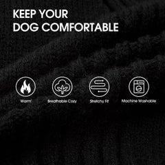 IECOii suéter para perros gigantes, detalle de tejido acrílico suave para uso diario.